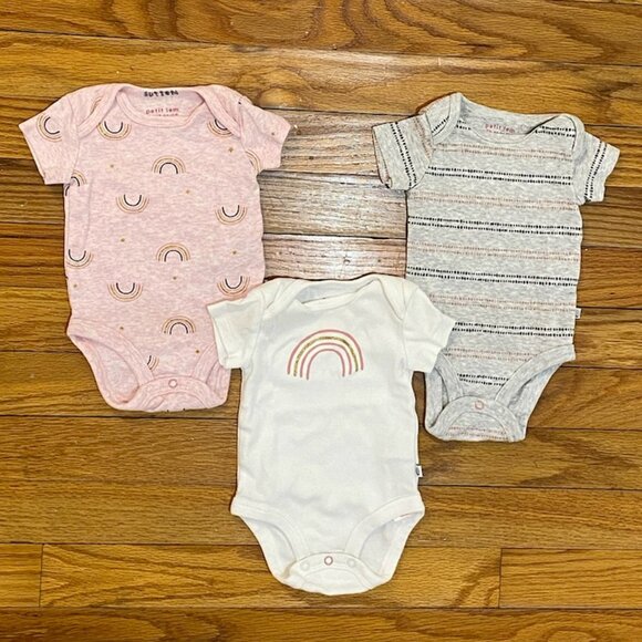 Girls Newborn NB Onesies and Shorts 9-Piece Lot - Picture 2 of 9